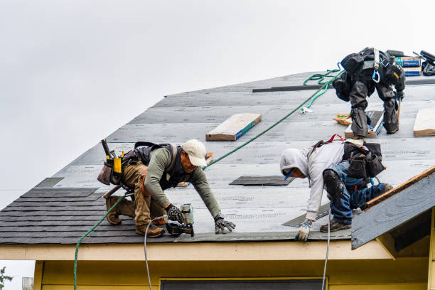 Professional Roof Replacement technician working in Pinehurst, MA
